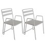 Voir la diapositive 1 : Paris Prix Lot de 2 Chaises en Métal  Tacano  90cm Blanc