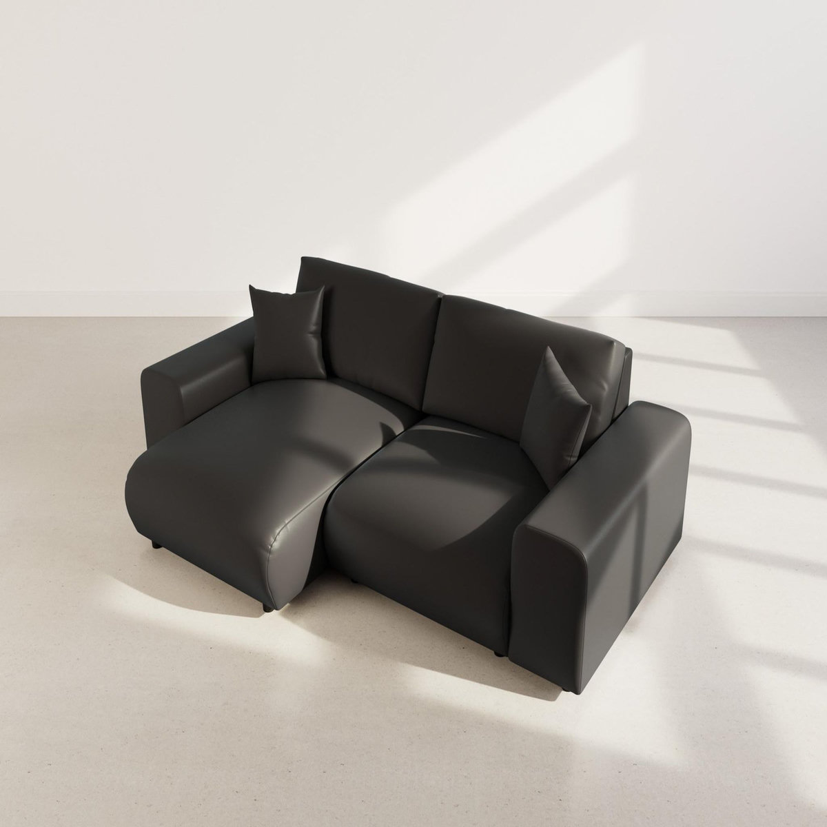 LISA DESIGN Garance - canapé d'angle réversible 4 places en simili