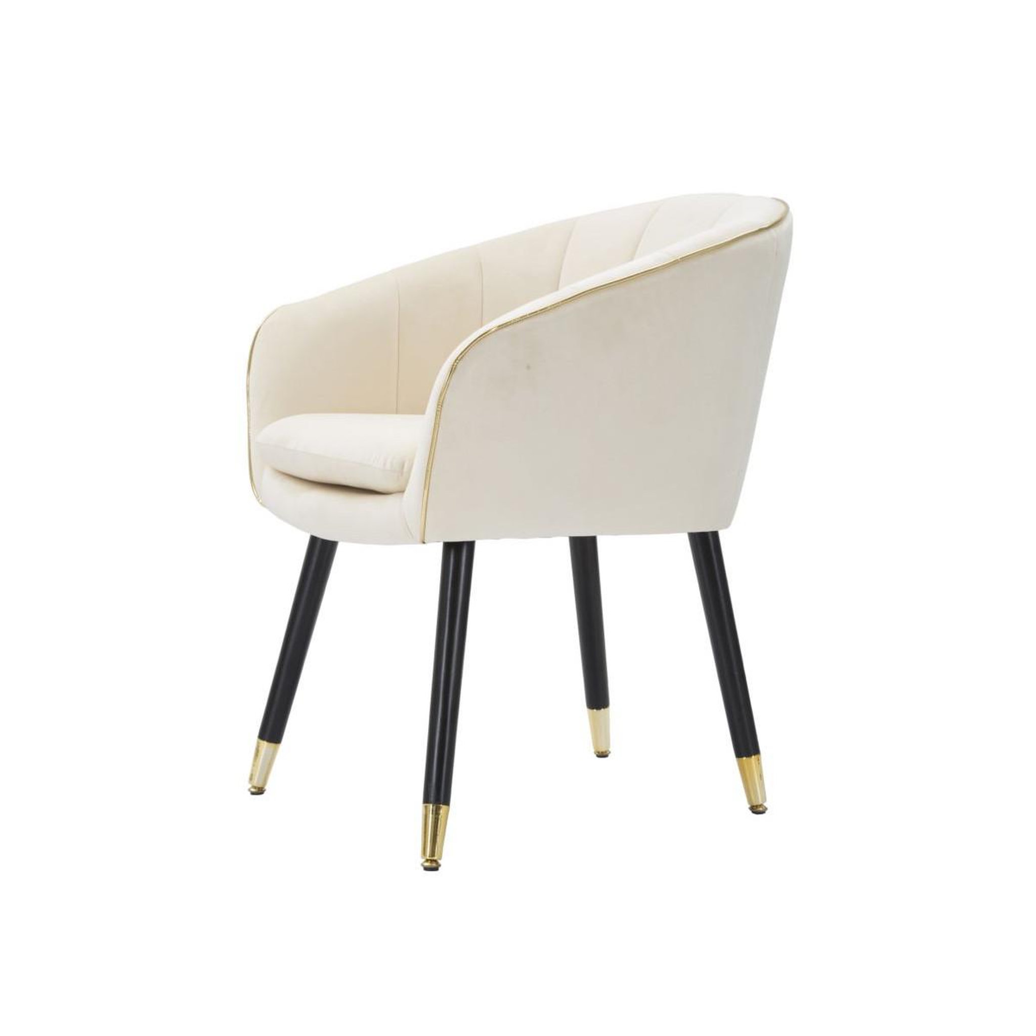 Voir la diapositive 3 : Paris Prix Fauteuil design en tissu  paris  78cm crème