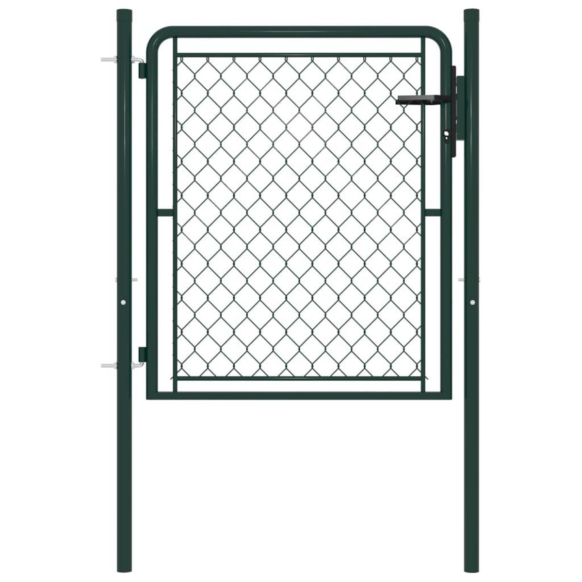 VIDAXL Portillon Acier 100x100 cm Vert