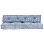 Voir la diapositive 2 : VIDAXL Coussin de canape palette Indigo Tissu Patchwork