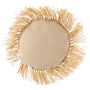 Voir la diapositive 2 : Paris Prix Coussin Déco  Rond Raphia  45cm Naturel