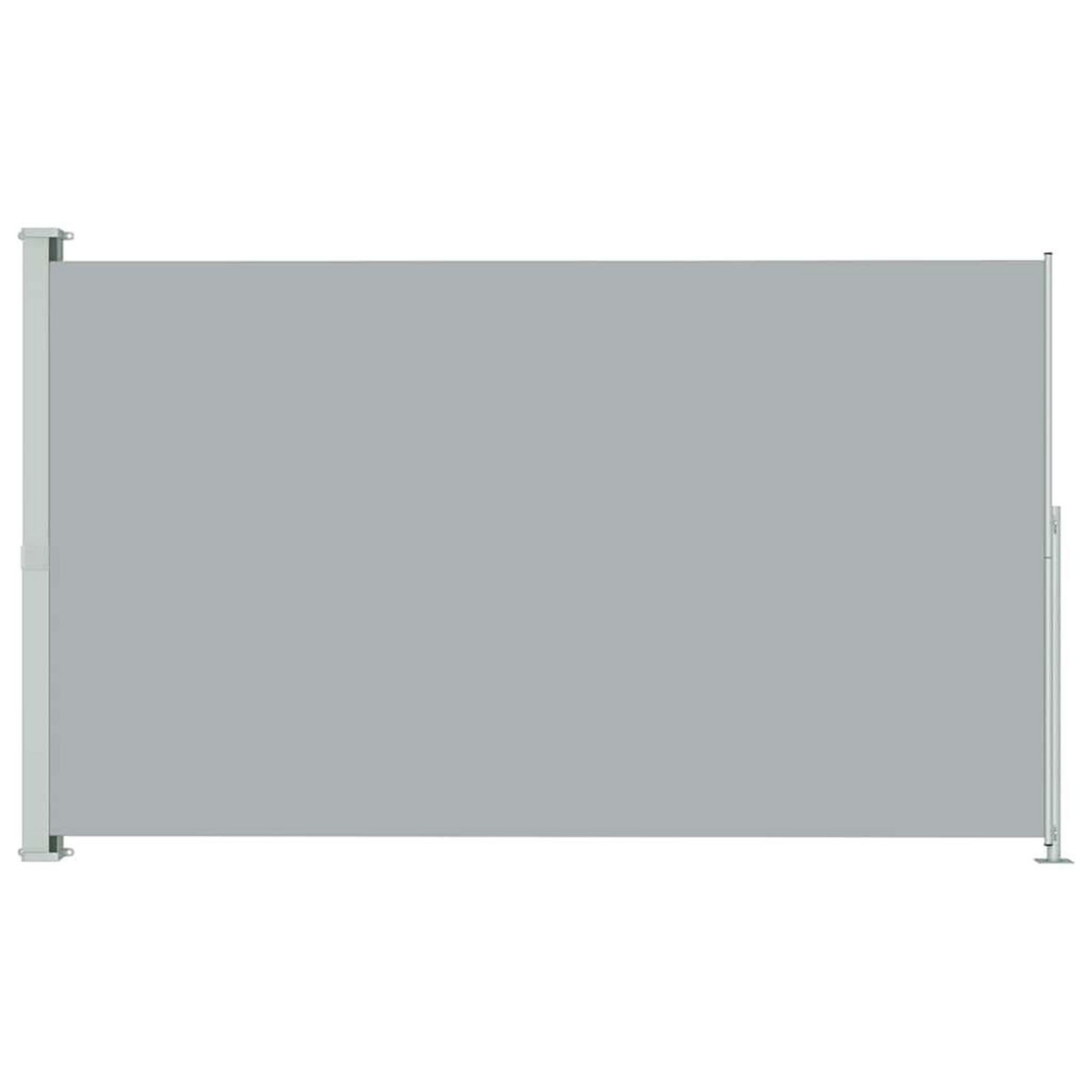 VIDAXL Auvent lateral retractable de patio 220x300 cm Gris