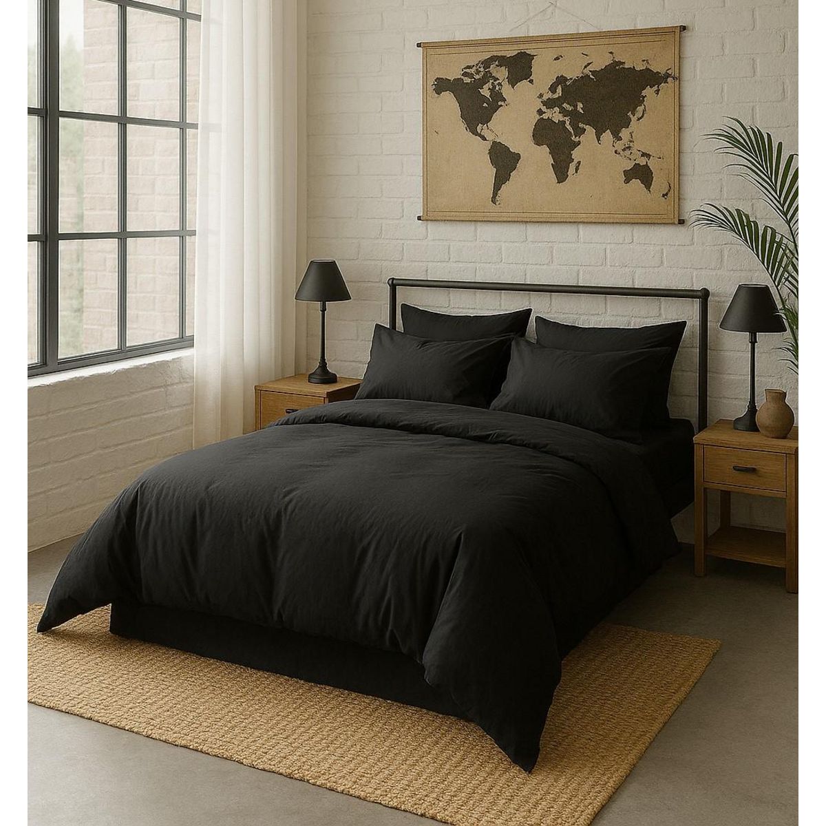 BATON ROUGE Taie d'oreiller 100% percale de coton