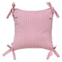 Voir la diapositive 1 : ATMOSPHERA Coussin à Rayures  Fleur de Rose  40x40cm Rose