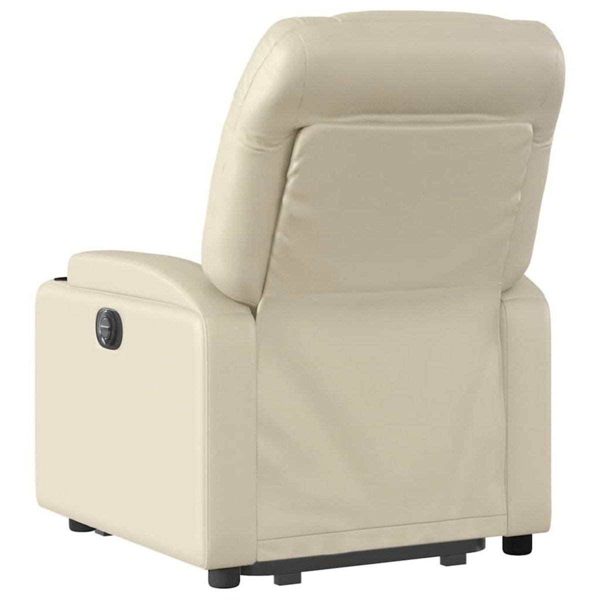 VIDAXL Fauteuil inclinable de massage electrique creme similicuir