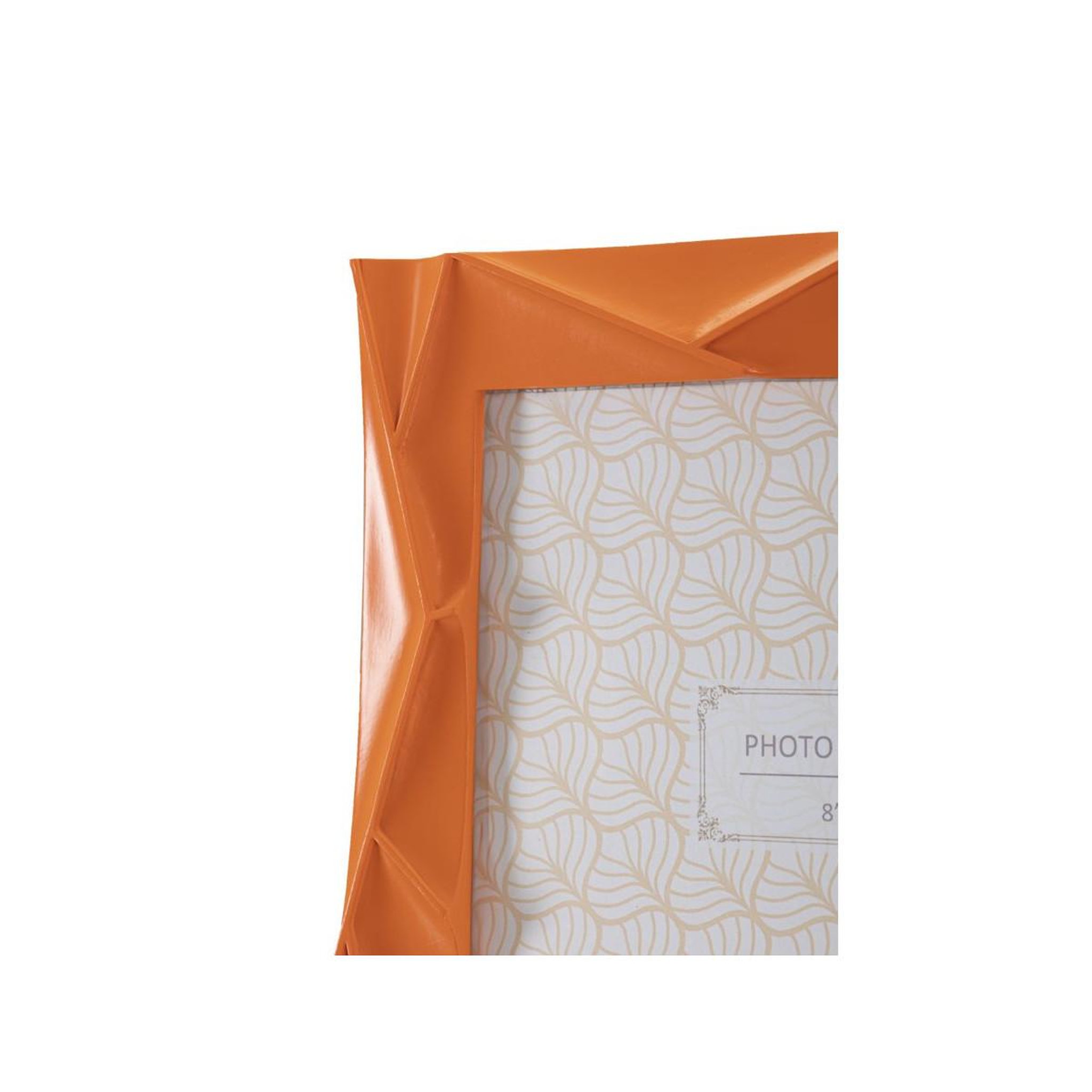 Voir la diapositive 4 : Paris Prix Cadre photo déco en résine  orangy  20x25cm orange