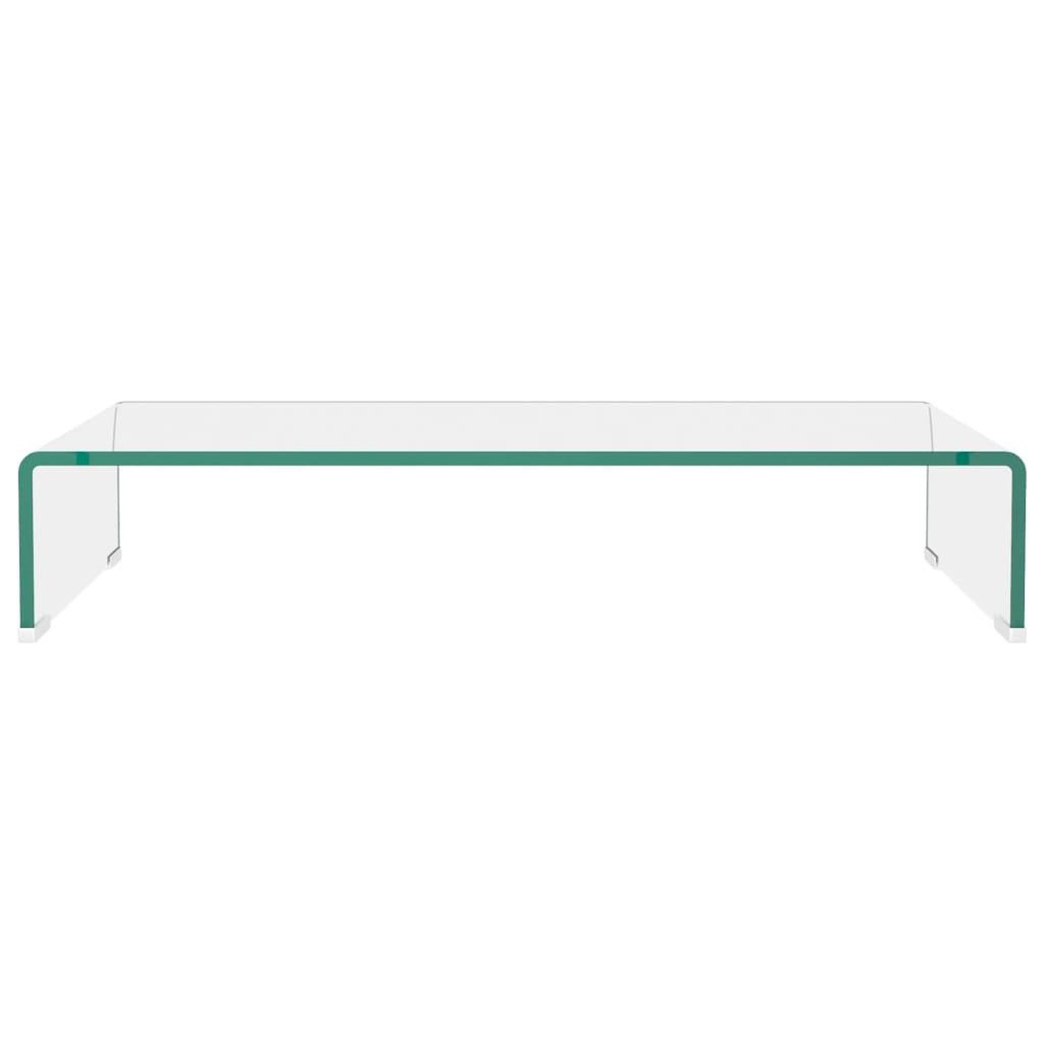 Voir la diapositive 3 : VIDAXL Meuble TV/pour moniteur 70x30x13 cm verre transparent