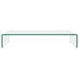 Voir la diapositive 3 : VIDAXL Meuble TV/pour moniteur 70x30x13 cm verre transparent