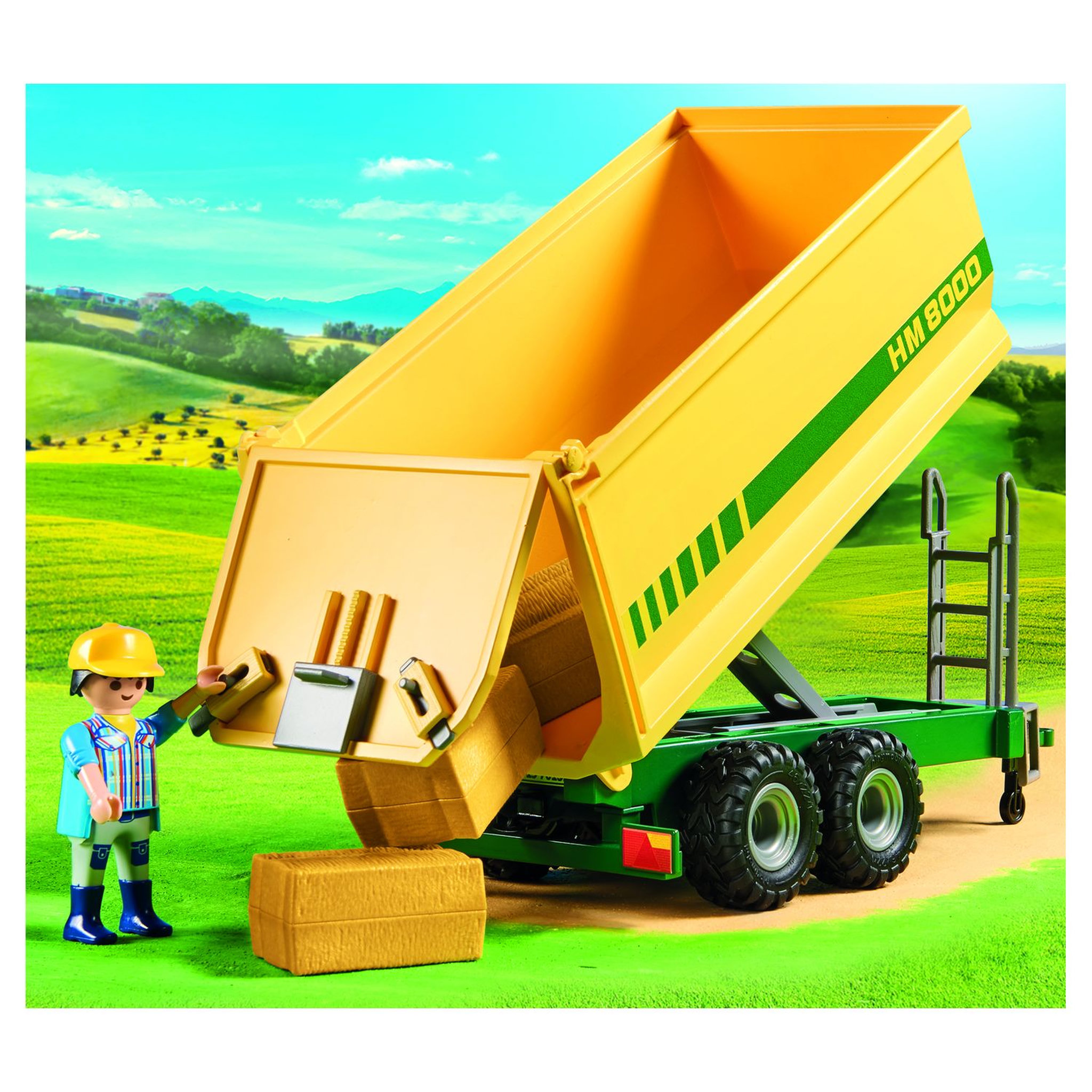 Voir la diapositive 7 : PLAYMOBIL 70131 - Country - Grand tracteur avec remorque