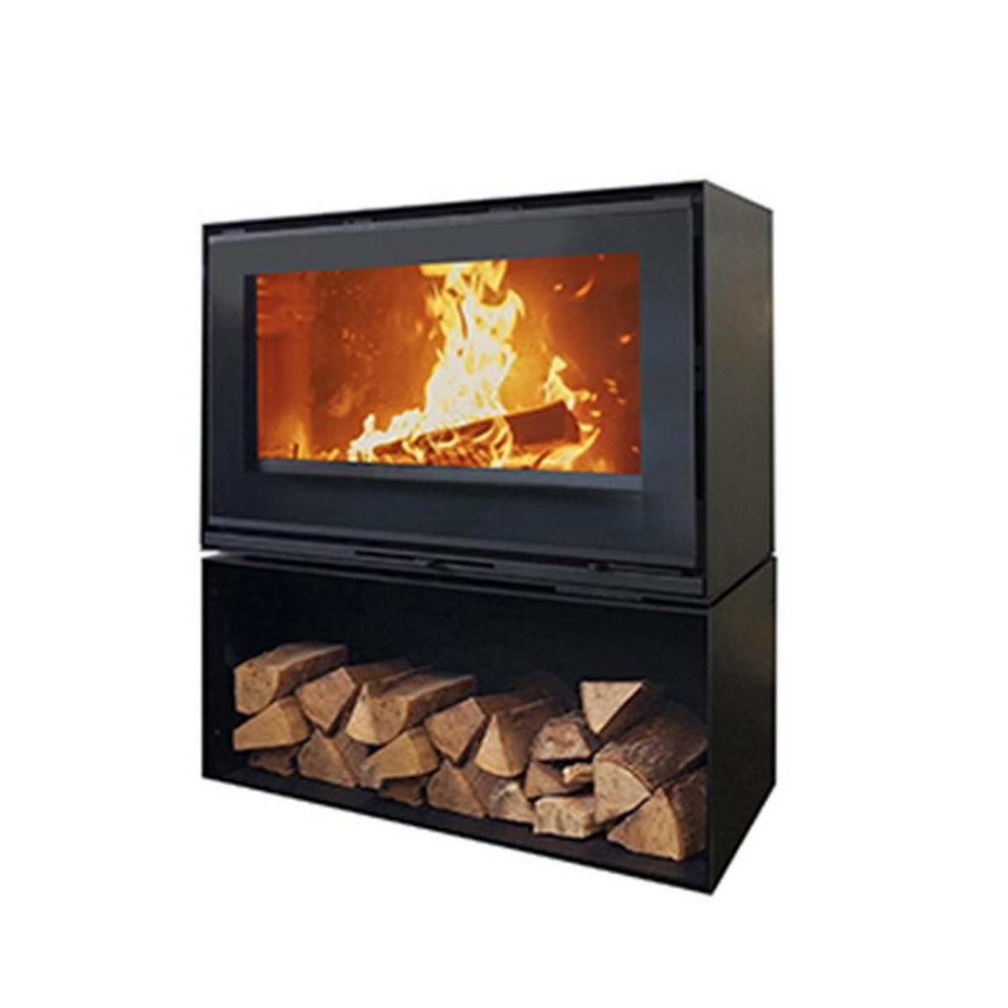 Godin Poêle à bois fonte 10kw noir - 411203PEINTANTHRACITE