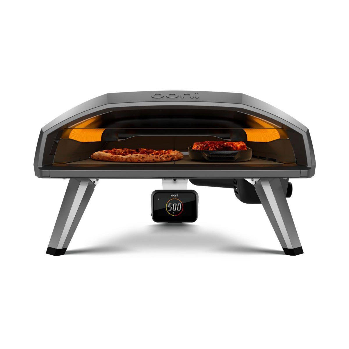OONI Four à pizza gaz Koda 2 Pro noir pizza 45 cm, préchauffage 30 min, de 160 à 500°C