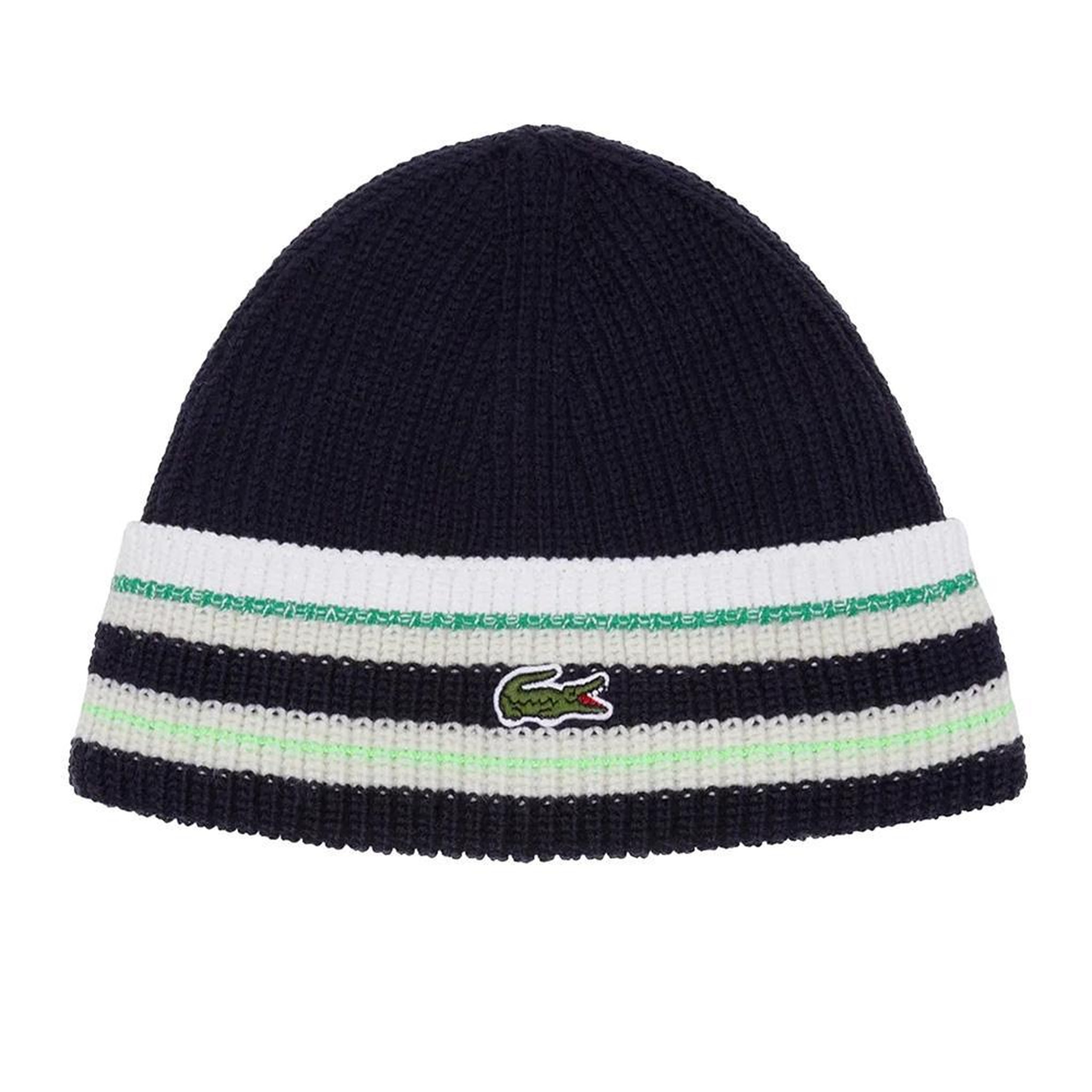 Lacoste Bonnet Marine/Blanc/Vert Homme Lacoste flour. Coloris disponibles : Bleu