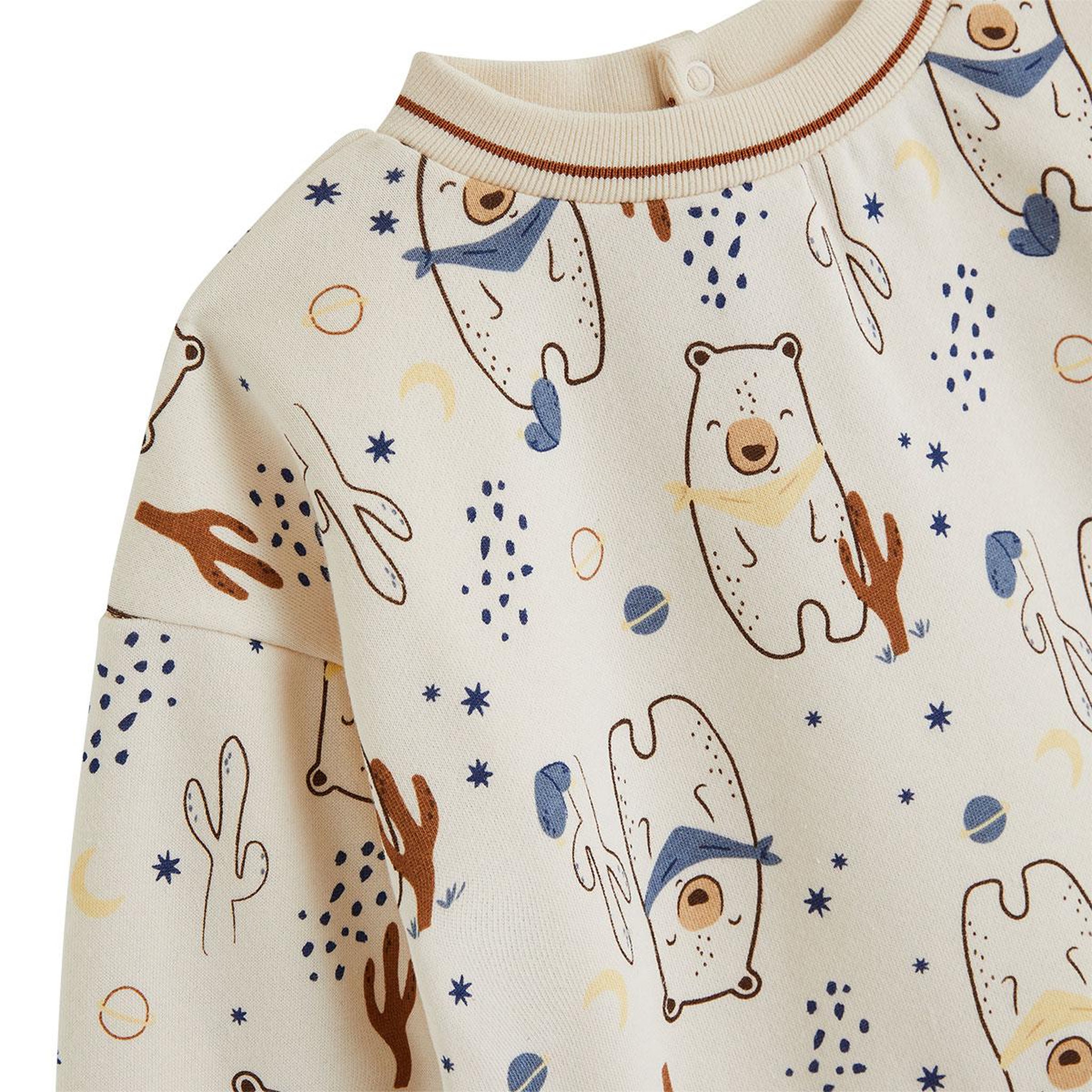 Voir la diapositive 2 : PETIT BEGUIN Ensemble bébé sweat et pantalon en molleton moka