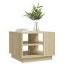 Voir la diapositive 4 : VIDAXL Table basse chêne sonoma 55x55x43 cm bois d ingénierie