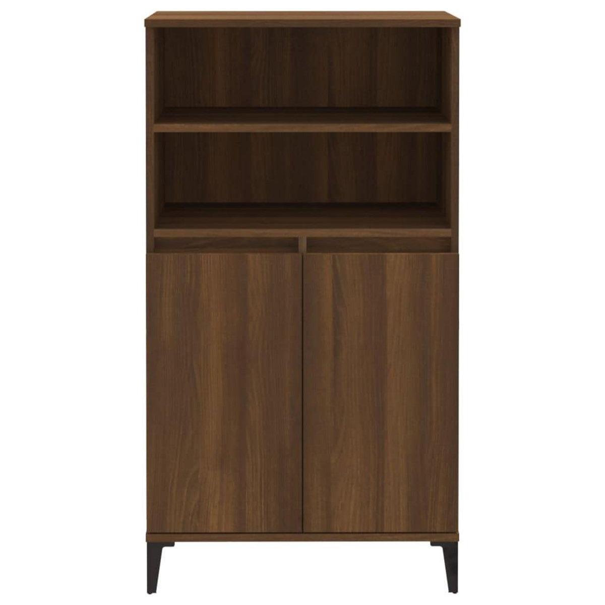 VIDAXL Buffet haut Chene marron 60x36x110 cm Bois d'ingenierie