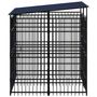 Voir la diapositive 3 : VIDAXL Chenil d'exterieur avec toit pour chiens Acier 3,69 m²