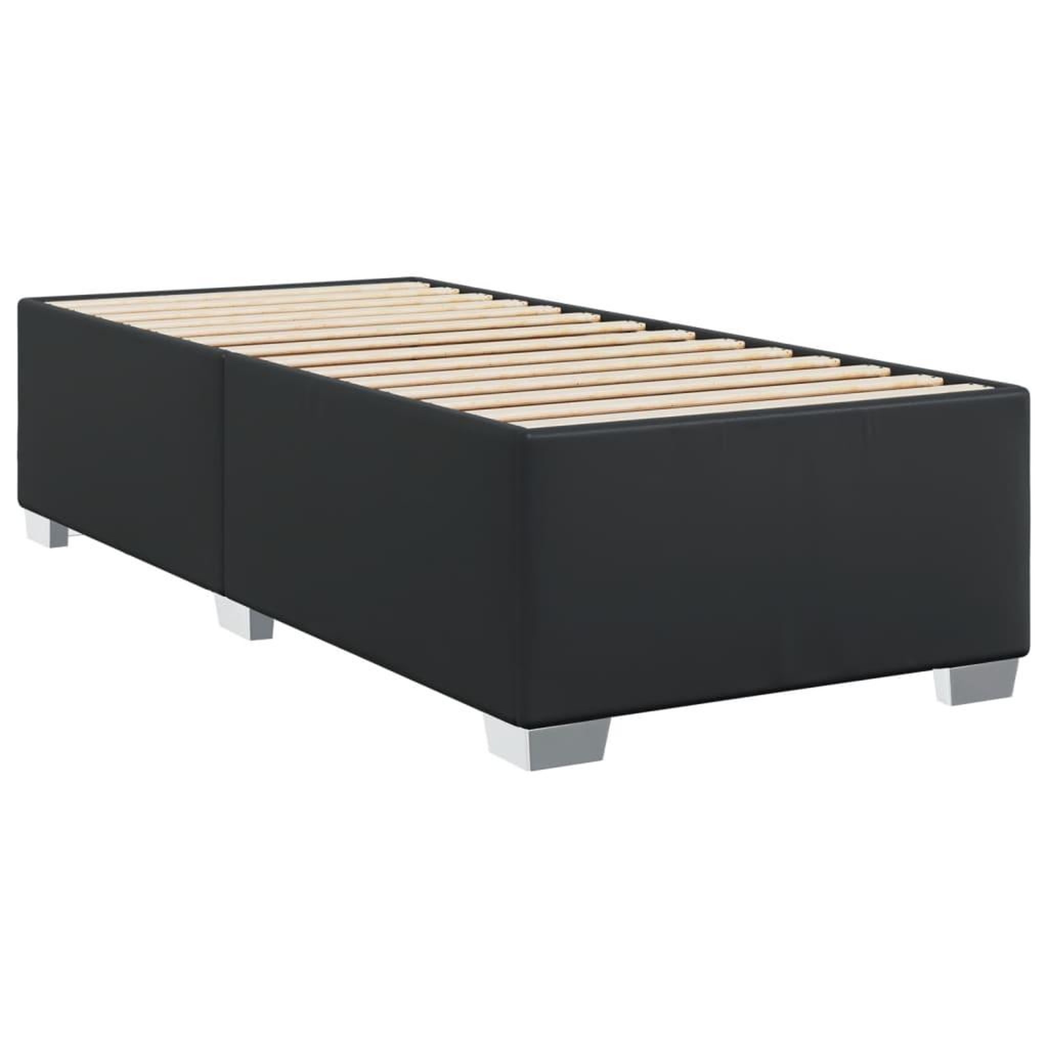 Voir la diapositive 3 : VIDAXL Cadre de lit sans matelas noir 90x200 cm similicuir