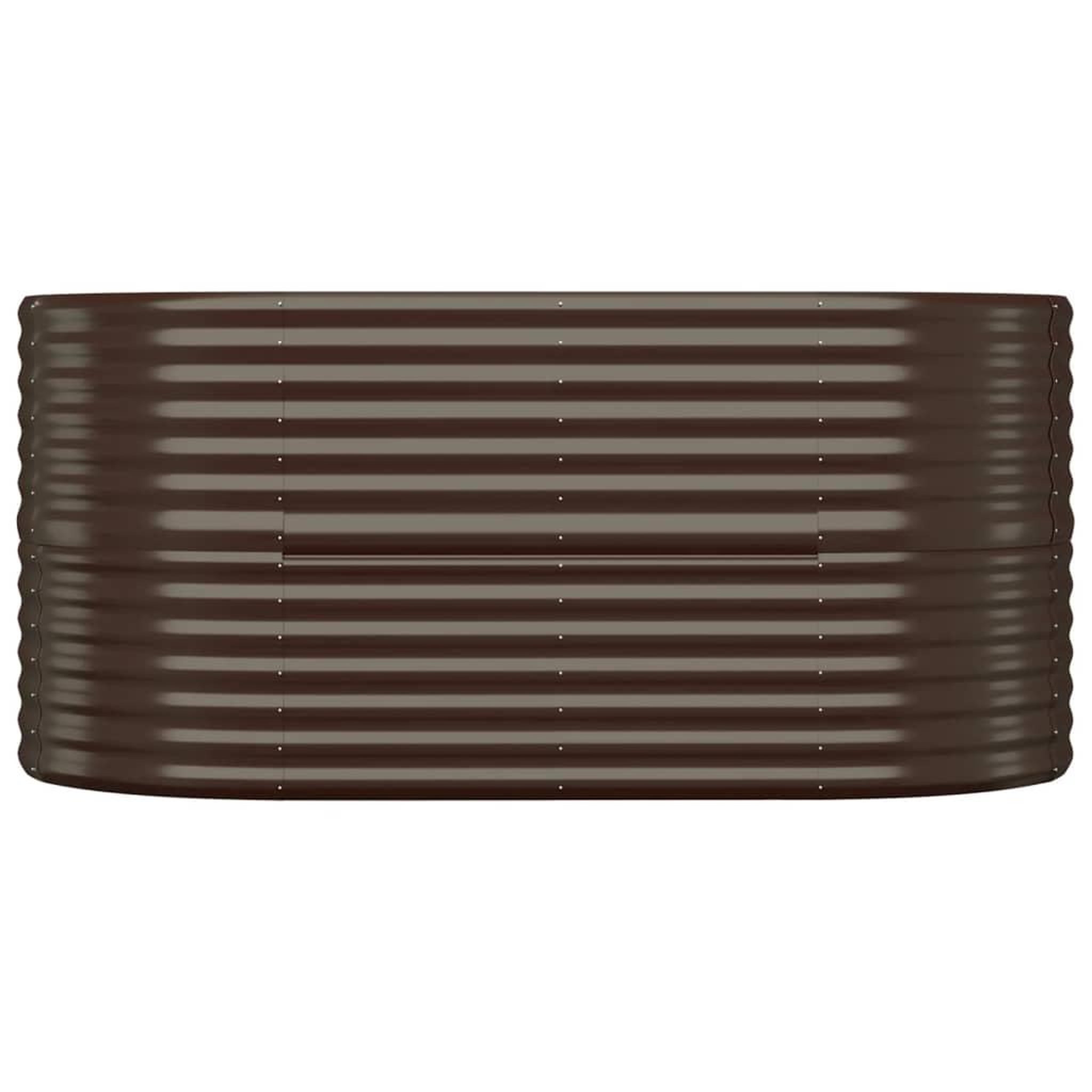 Voir la diapositive 3 : VIDAXL Lit sureleve de jardin Acier enduit de poudre marron