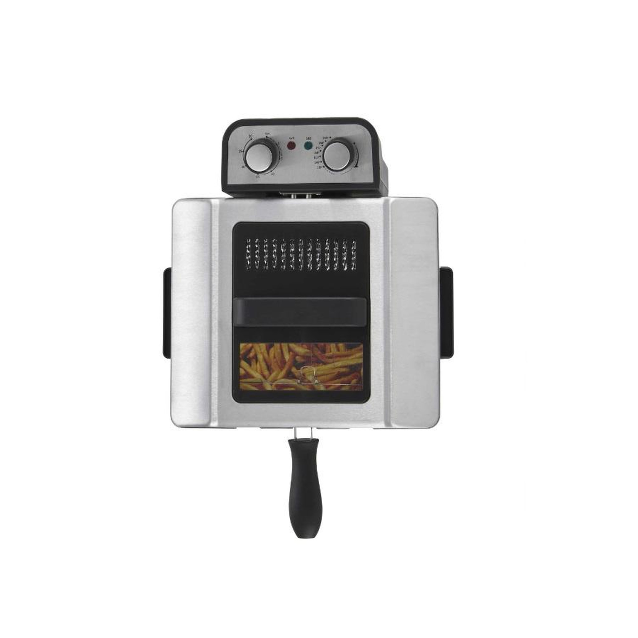 Voir la diapositive 2 : LITTLE BALANCE Friteuse semi-pro 5l 3000w inox - 8522