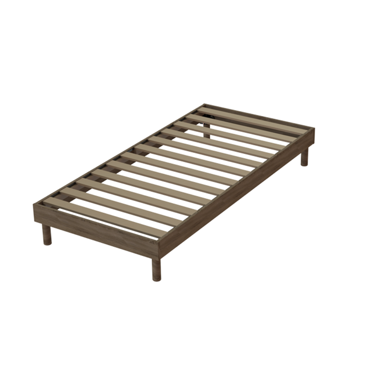 IDLITERIE Ensemble matelas mousse HR + latex avec sommier en kit pratique