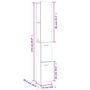Voir la diapositive 6 : VIDAXL Armoire de salle de bain blanc 25x26,5x170 cm bois d'ingenierie