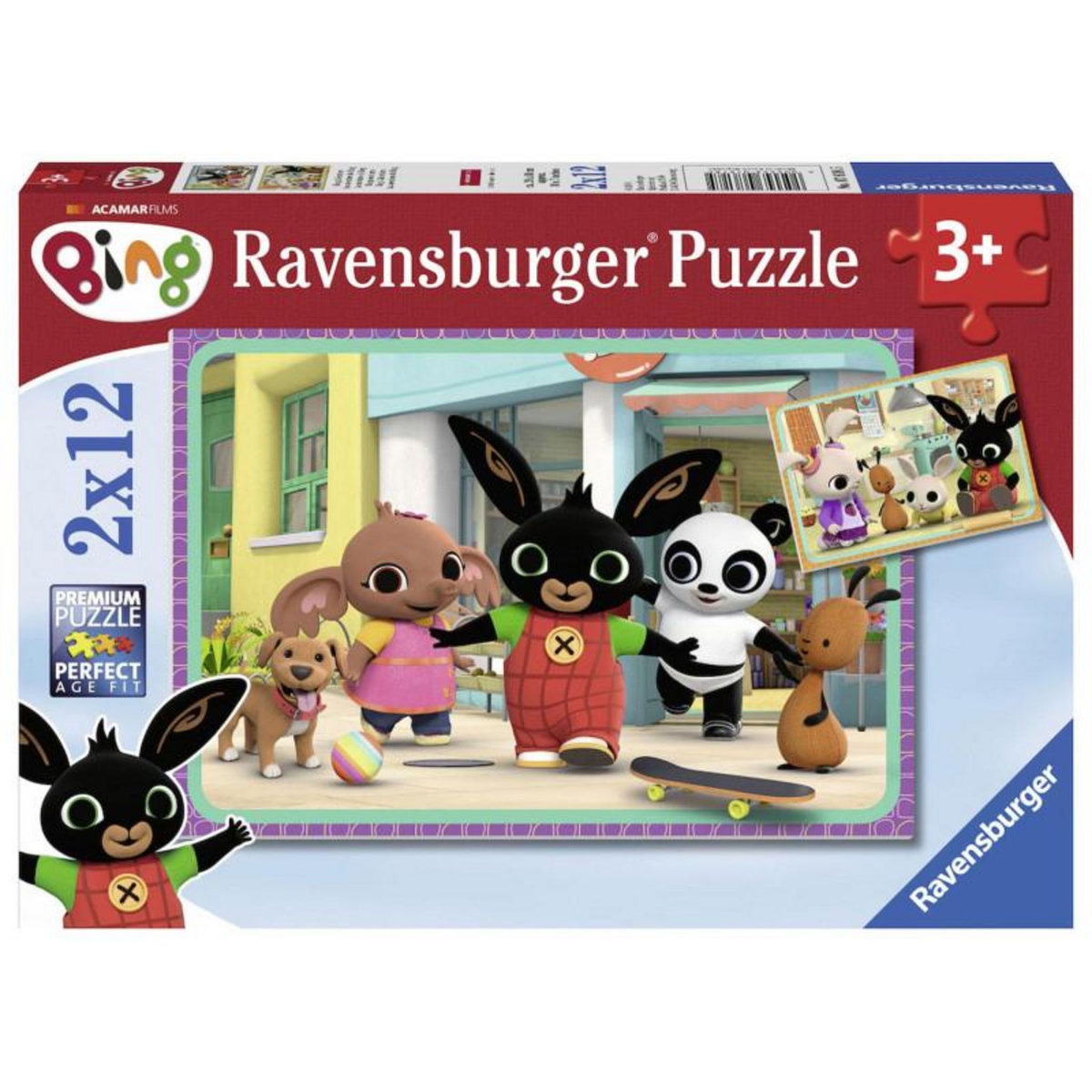 RAVENSBURGER Ravensburger - Bing Puzzle, 2x12st. 76185