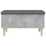 Voir la diapositive 5 : VIDAXL Banc de rangement gris béton 82x42x46 cm bois d ingénierie