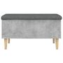 Voir la diapositive 5 : VIDAXL Banc de rangement gris béton 82x42x46 cm bois d ingénierie