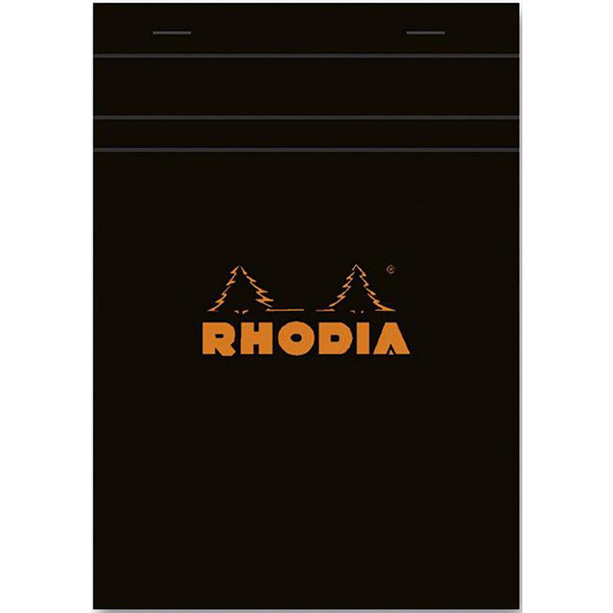 RHODIA Bloc de bureau 14.8x21cm - 160 pages - Petits carreaux 5x5 - noir