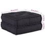 Voir la diapositive 6 : VIDAXL Pouf modulaire anthracite 70x70x36 tissu