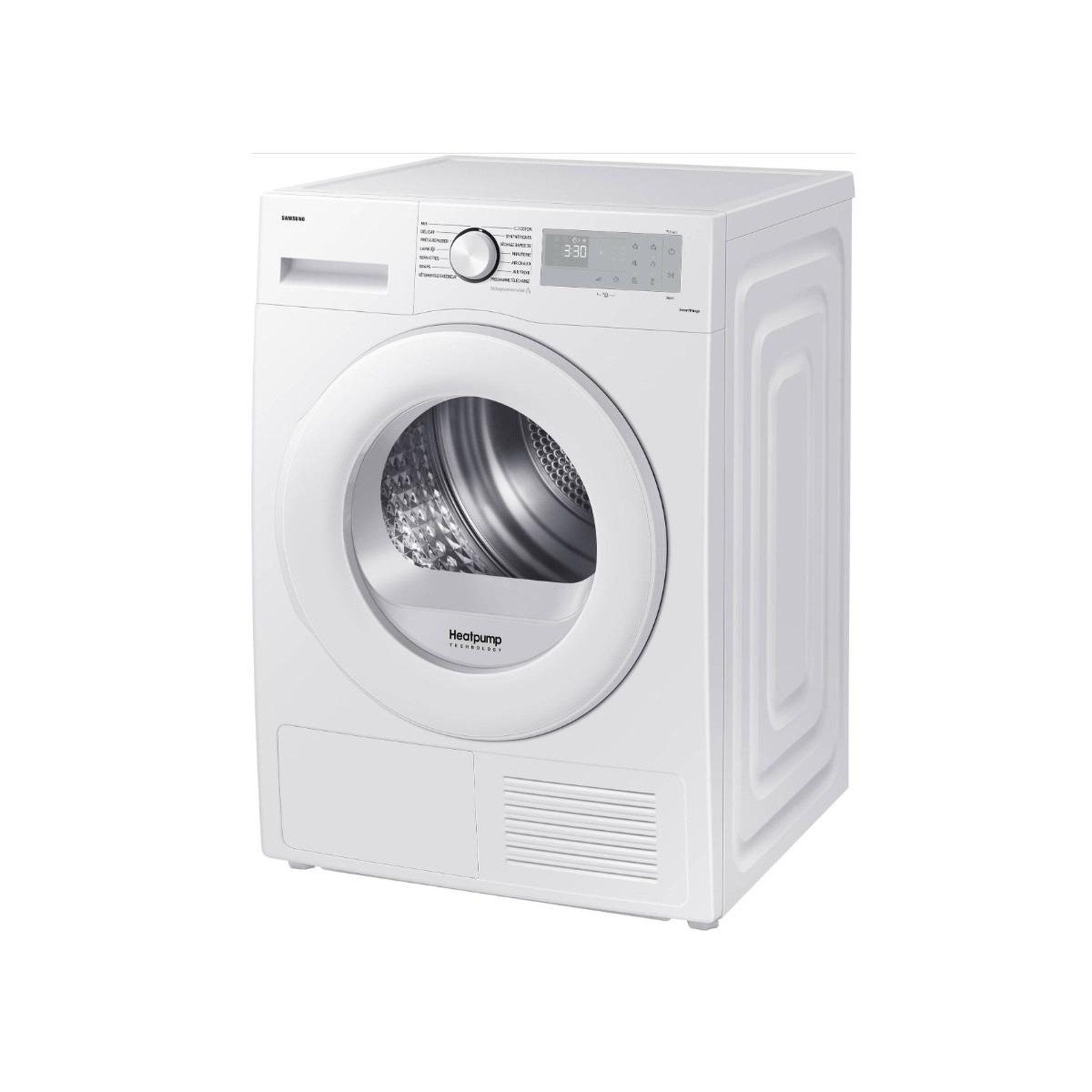 Voir la diapositive 3 : Samsung Sèche-linge pompe à chaleur  60cm 8kg blanc - DV80CGC0B0TH