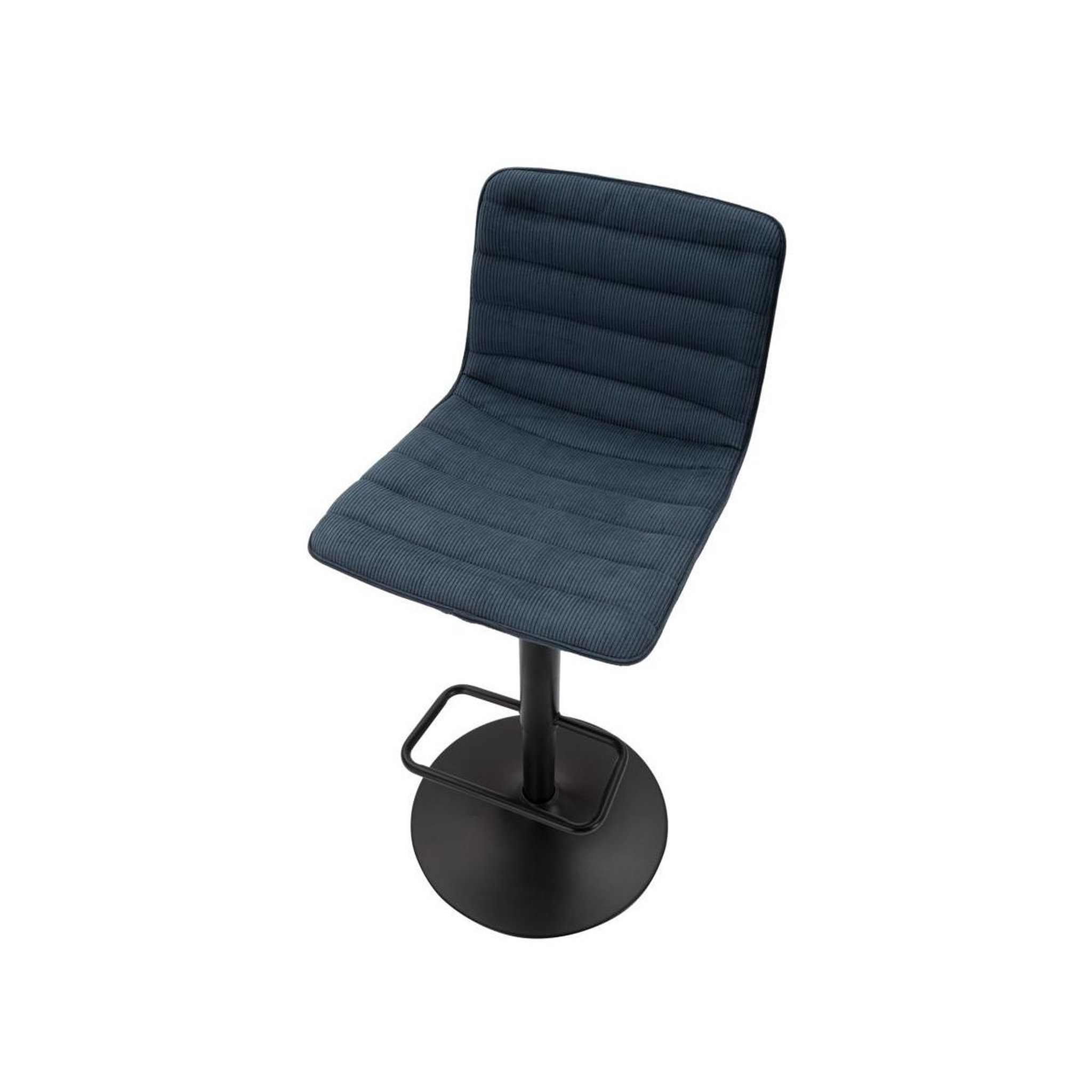 Voir la diapositive 5 : Paris Prix Lot de 2 chaises de bar réglables  destiny  85-107cm noir & bleu