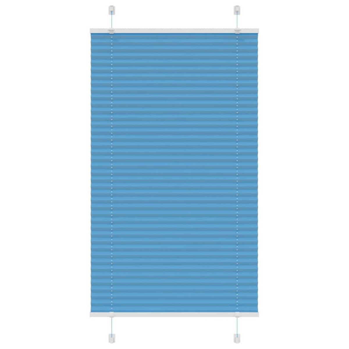 VIDAXL Store plisse bleu 70x100 cm largeur du tissu 69,4 cm polyester