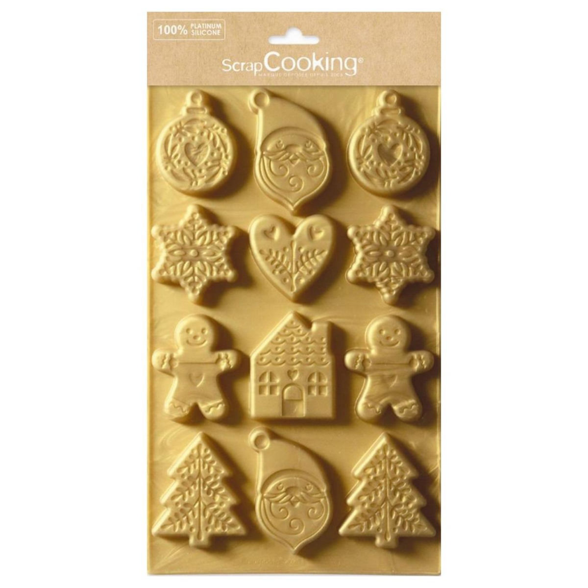 SCRAPCOOKING Moule silicone pour biscuits de noël - 2987