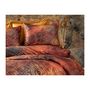 Voir la diapositive 2 : GENERIQUE Parure de lit - 1 housse de couette 220 x 240 cm + 2 taies d'oreiller 60 x 60cm - 100 % polyester microsatin - Rouge