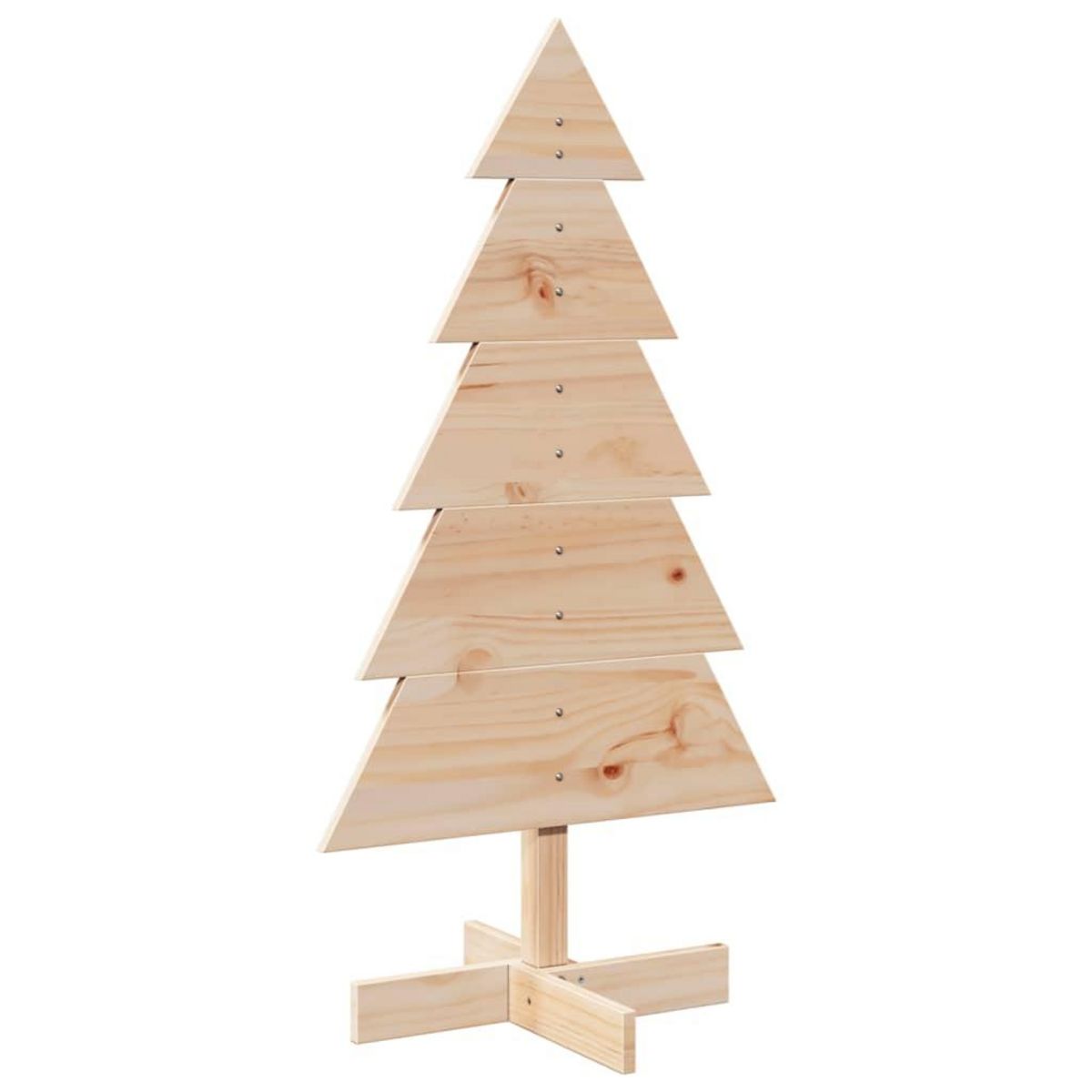 VIDAXL Arbre de Noël en bois pour decoration 100 cm bois massif de pin