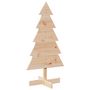 Voir la diapositive 2 : VIDAXL Arbre de Noël en bois pour decoration 100 cm bois massif de pin