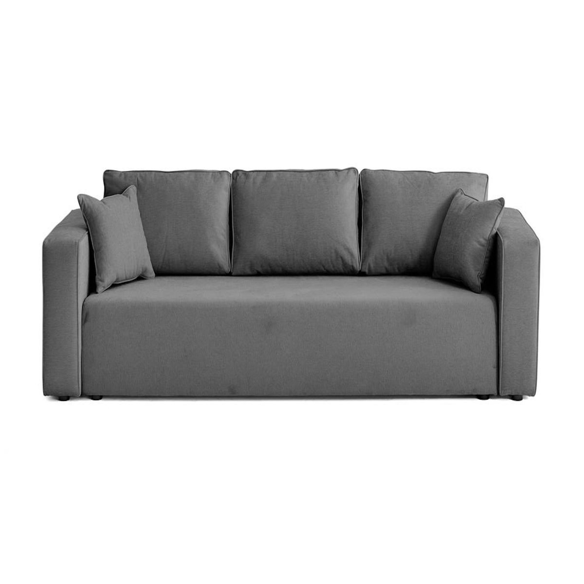 BEST MOBILIER Topaze - canapé 3 places - convertible avec coffre - en tissu
