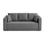 Voir la diapositive 1 : BEST MOBILIER Topaze - canapé 3 places - convertible avec coffre - en tissu
