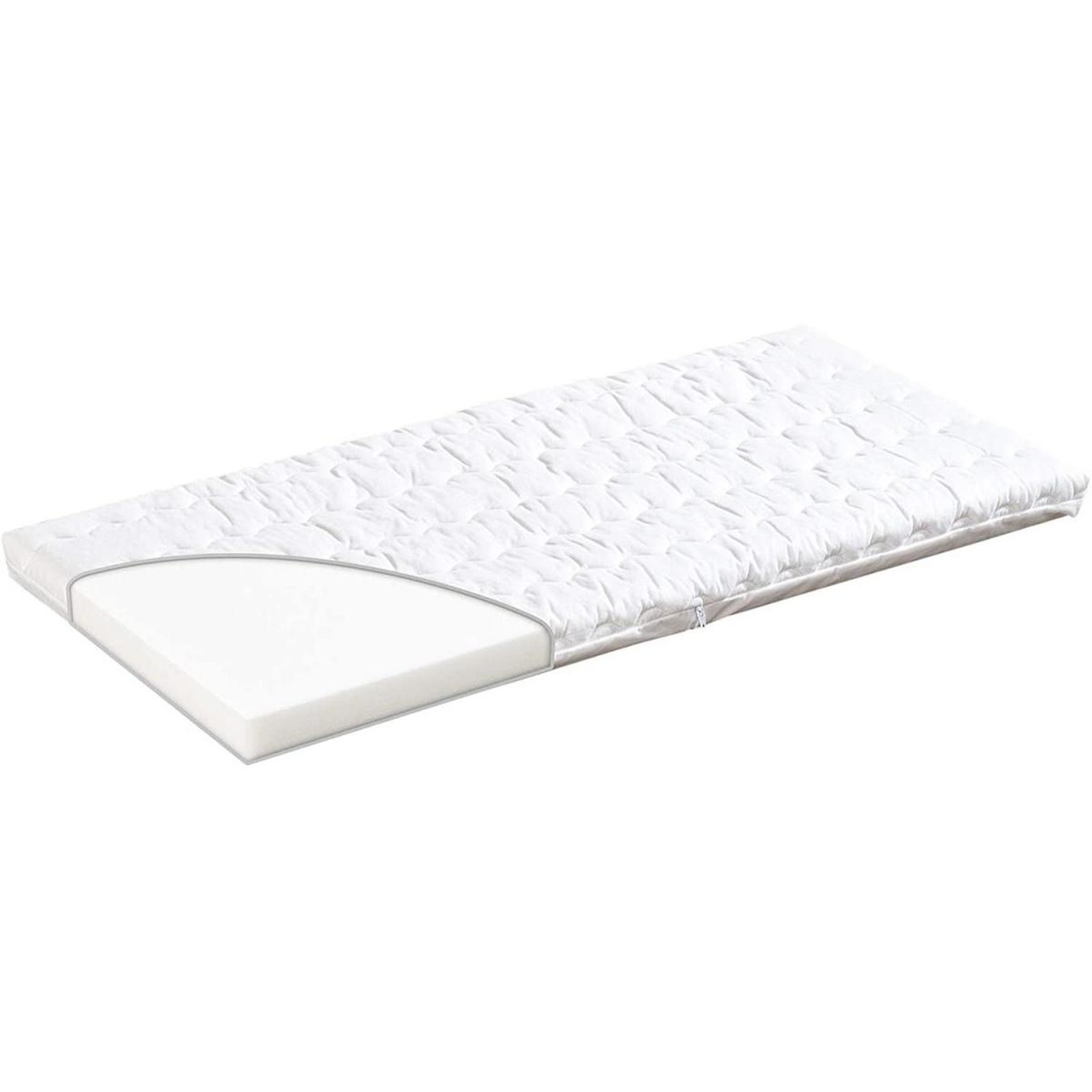 Voir la diapositive 3 : TISSI Lit bois naturel avec matelas 90x40