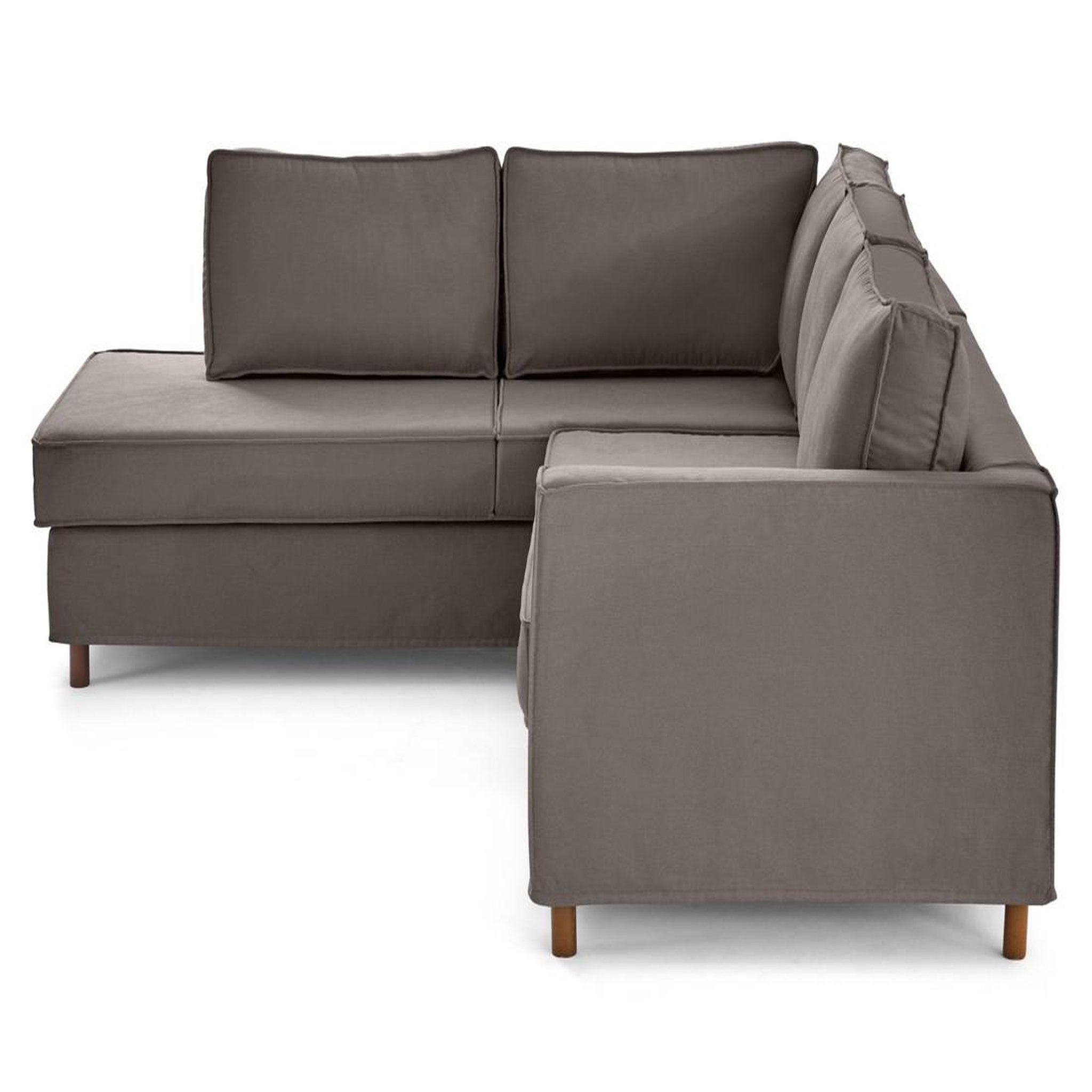 Voir la diapositive 5 : LISA DESIGN Jake - canapé déhoussable d'angle gauche 5 places en tissu