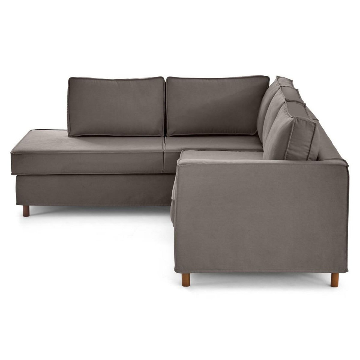 LISA DESIGN Jake - canapé déhoussable d'angle gauche 5 places en tissu
