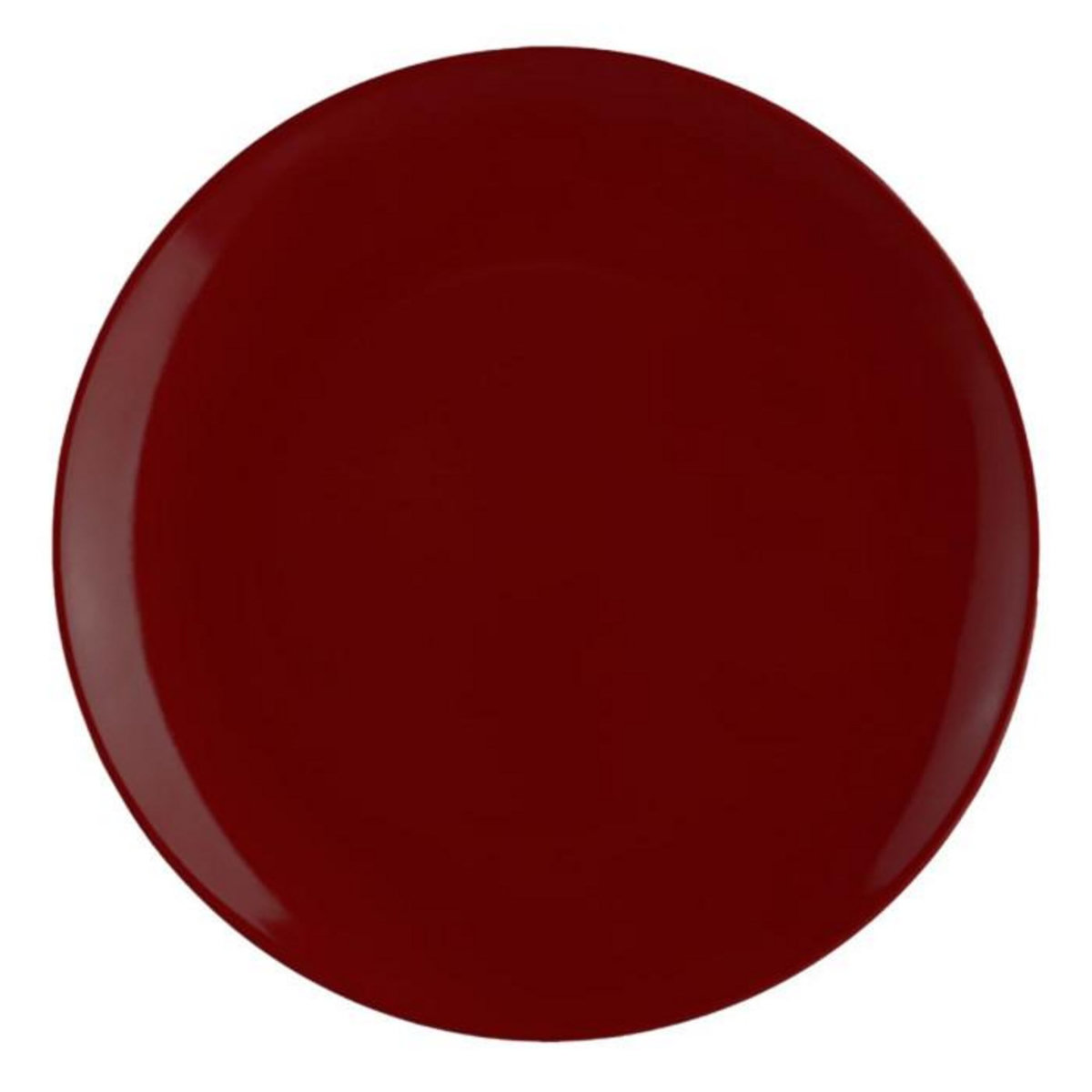 SECRET DE GOURMET Lot de 6 Assiettes Plates  Colorama  26cm Rouge