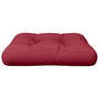 Voir la diapositive 4 : VIDAXL Coussin de palette rouge bordeaux 60x60x12 cm tissu