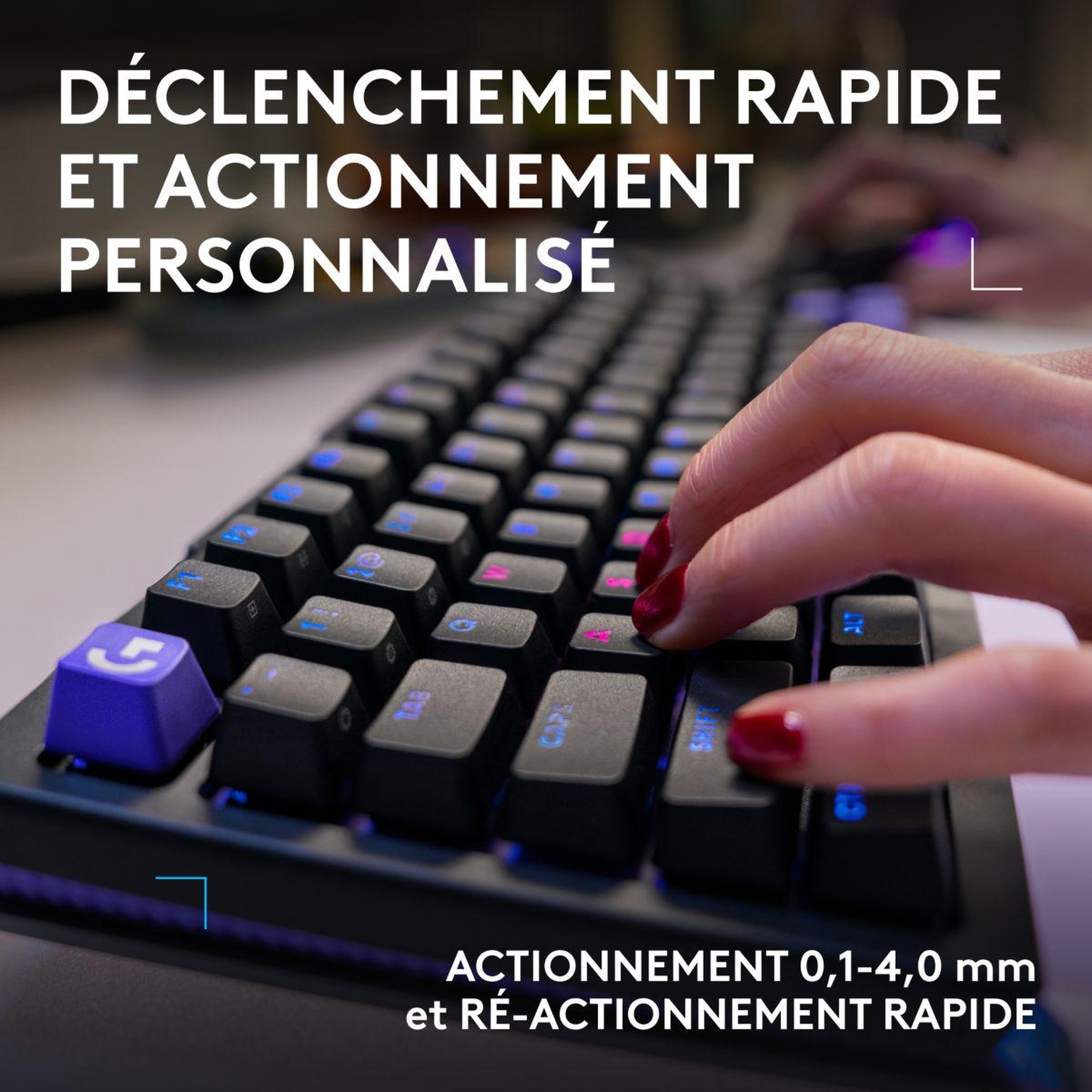 Voir la diapositive 4 : Logitech Clavier gamer g512 x 75 noir