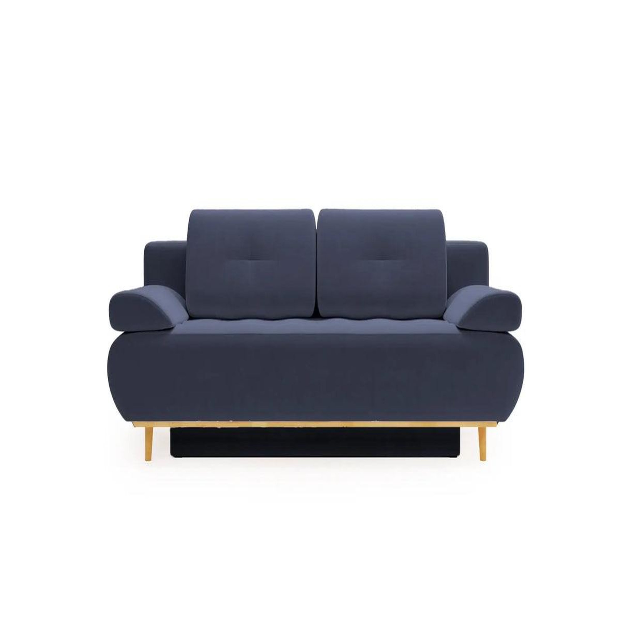 Voir la diapositive 1 : CASANOVA PARIS Amaro - canapé droit convertible tissu velours 2 places