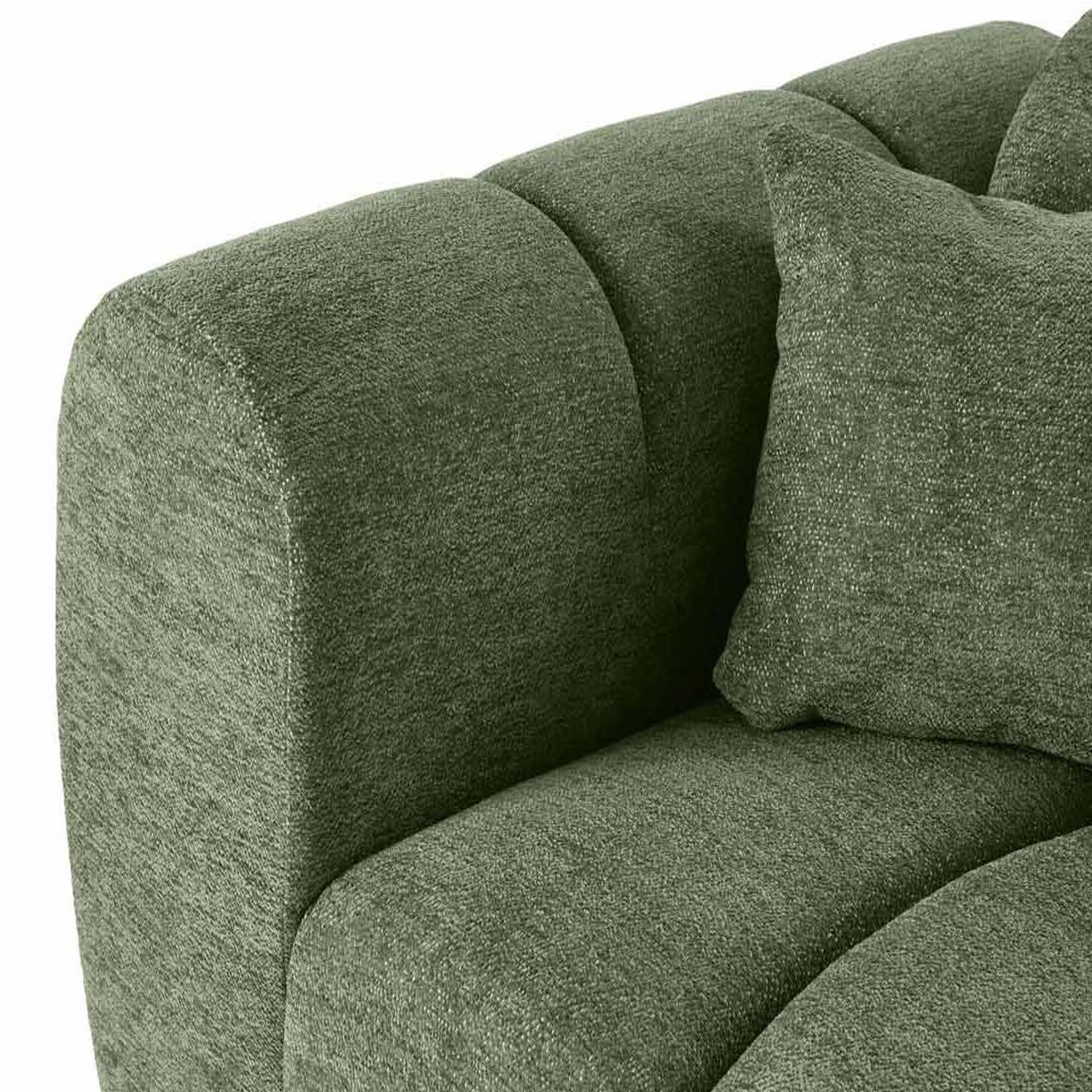 Voir la diapositive 5 : LISA DESIGN Curtis - canapé d'angle droit 4 places en tissu texturé