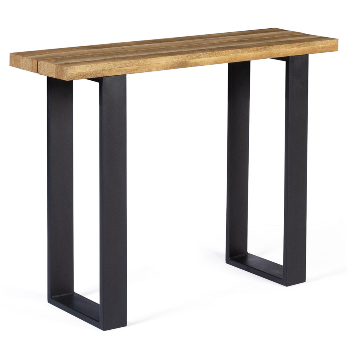 ID MARKET Console BLANCA plateau ajouré effet lattes