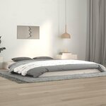 VIDAXL Cadre de lit sans matelas blanc 140x190 cm bois de pin massif